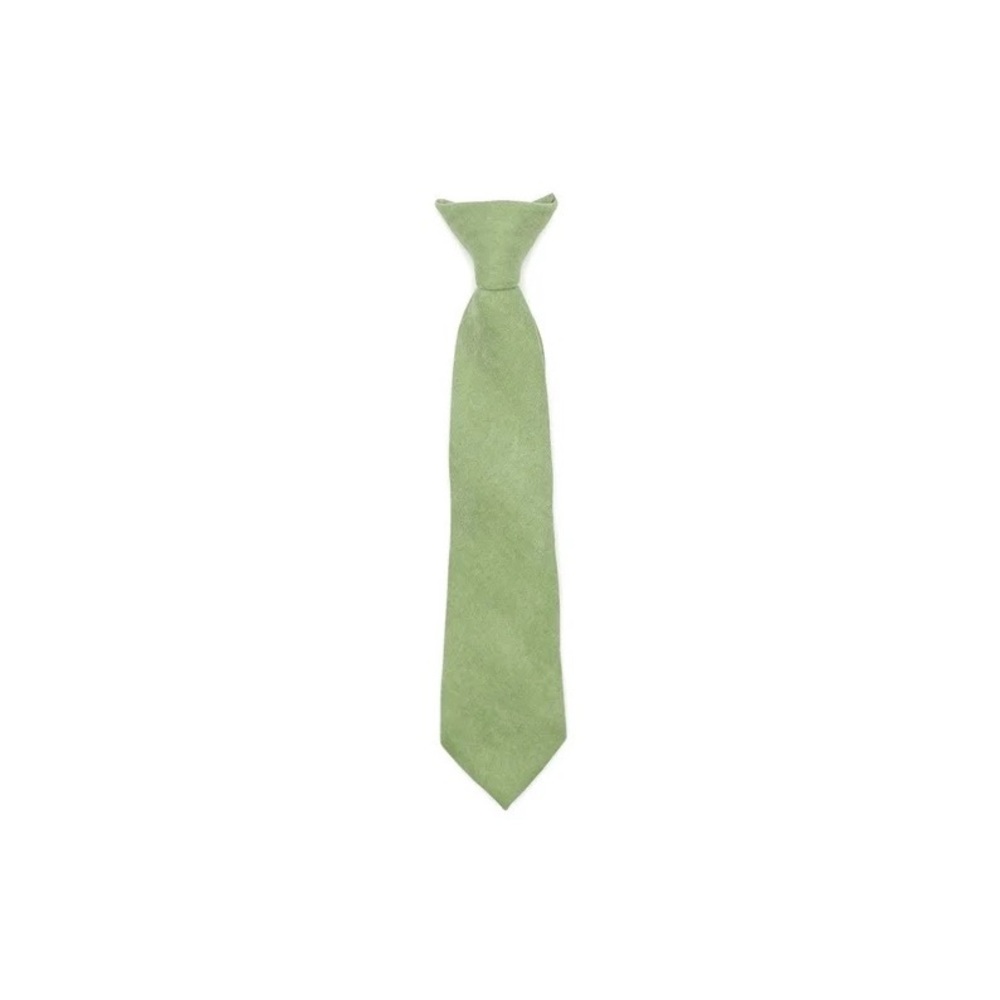 Sage Green Boys Clip On Tie 16.92 inches - perfect for 8-12 year old